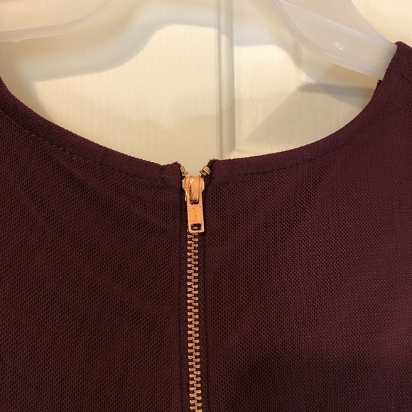 Xhilaration for Target Maroon with Floral Embroidery Sleeveless Dress Size Med - Picture 3 of 10